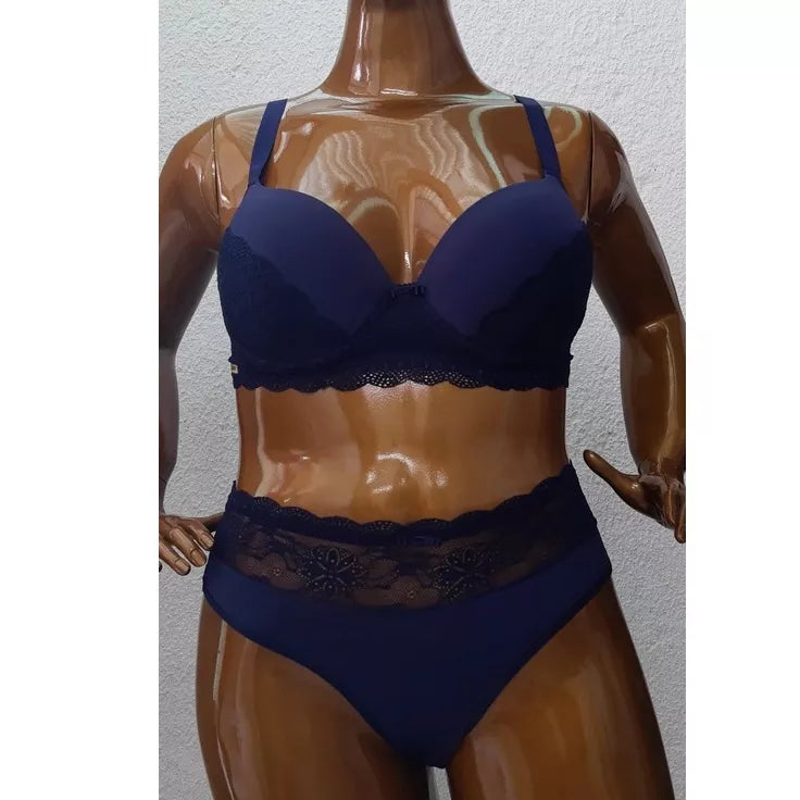 Conjunto Marta Plus Size Marinho