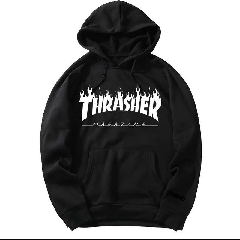 Moletom Thrasher Canguru com Capuz e Bolso