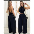 Cropped e Pantalona Duna Preto - Vivax Look