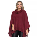 Poncho Tricô Gola Alta - Vivax Look