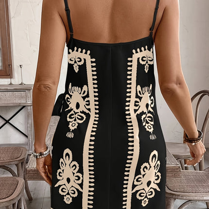 Vestido Paisley Tropical Plus Size