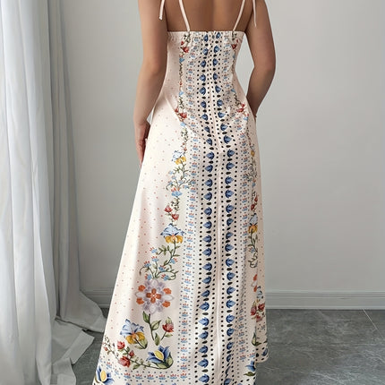 Vestido Floral Maxi Plus Size