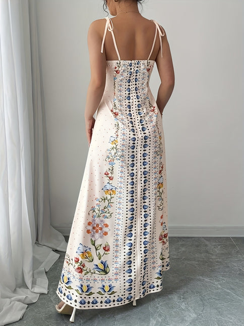 Vestido Floral Maxi Plus Size