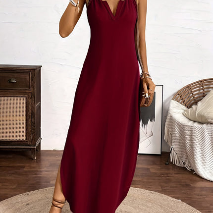 Vestido de Verão em V Plus Size