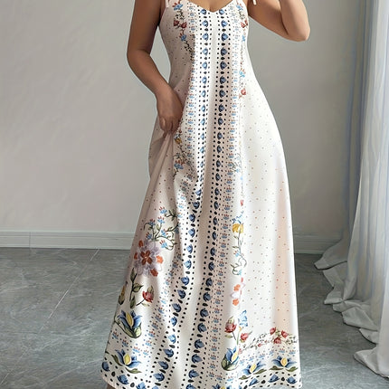 Vestido Floral Maxi Plus Size