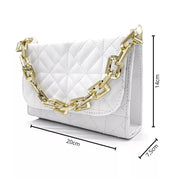 Bolsa Luxo Alça Transversal Branca