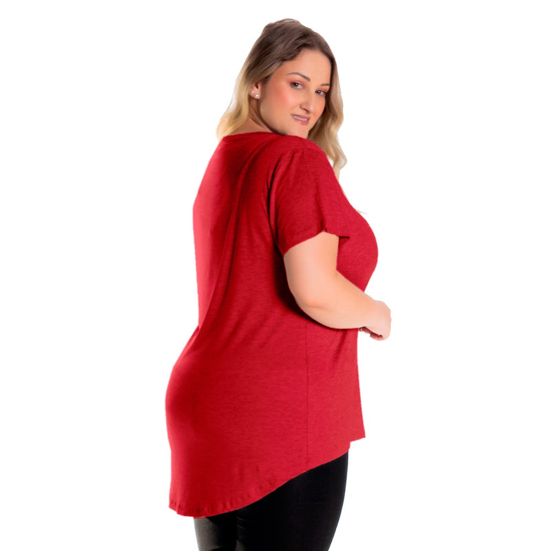 Blusa Tapa Bumbum Plus Size Bordo