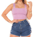 Cropped Suplex Lilas