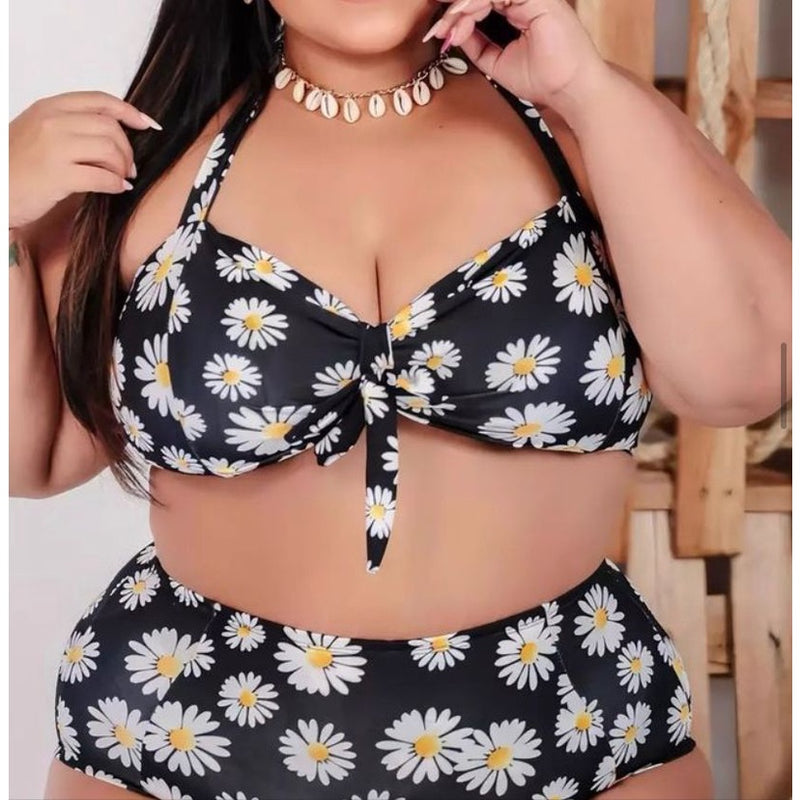 Biquíni Plus Size Margarida Azul